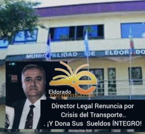 Director legal renuncia por crisis del transporte. ¡Y dona sus sueldos: integro!